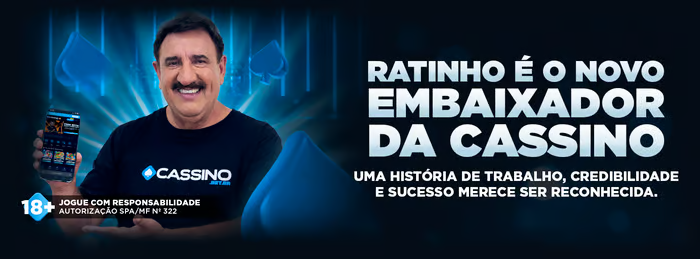 Ratinho é o novo embaixador da Cassino